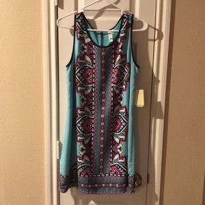 Cute printed blue dress